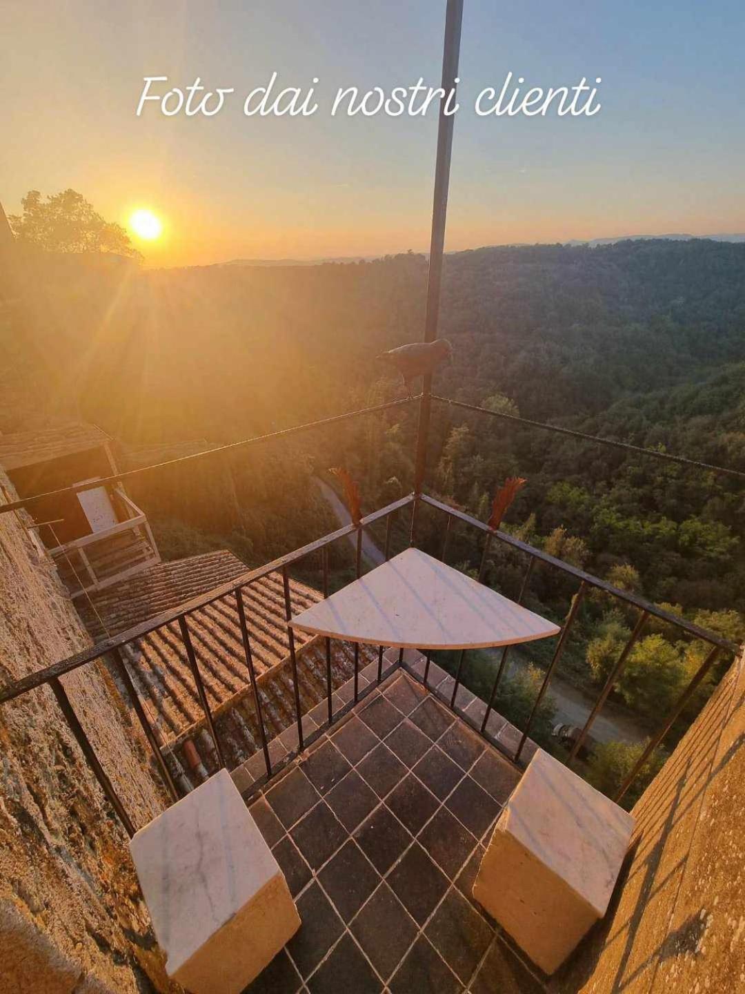 Ferienwohnung La Sorpresa Sul Bastione With Panoramic Balcony Pitigliano Exterior foto
