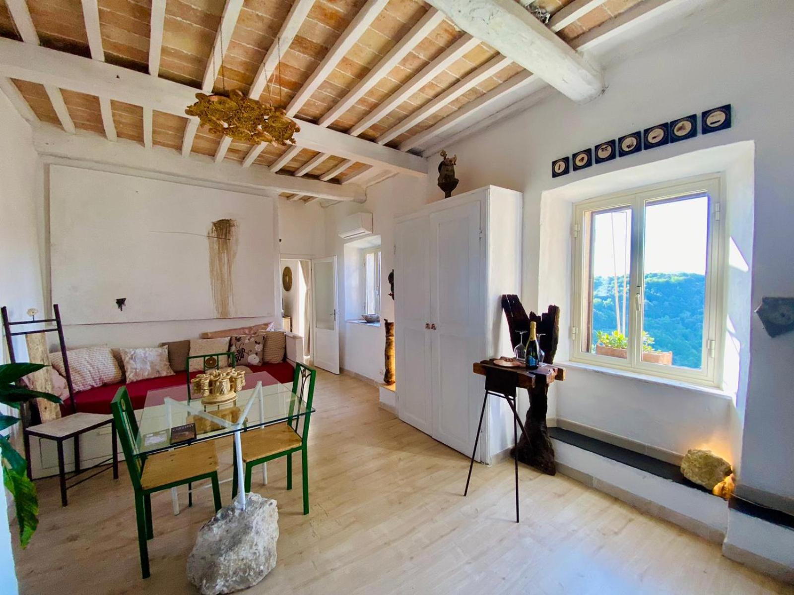 Ferienwohnung La Sorpresa Sul Bastione With Panoramic Balcony Pitigliano Exterior foto
